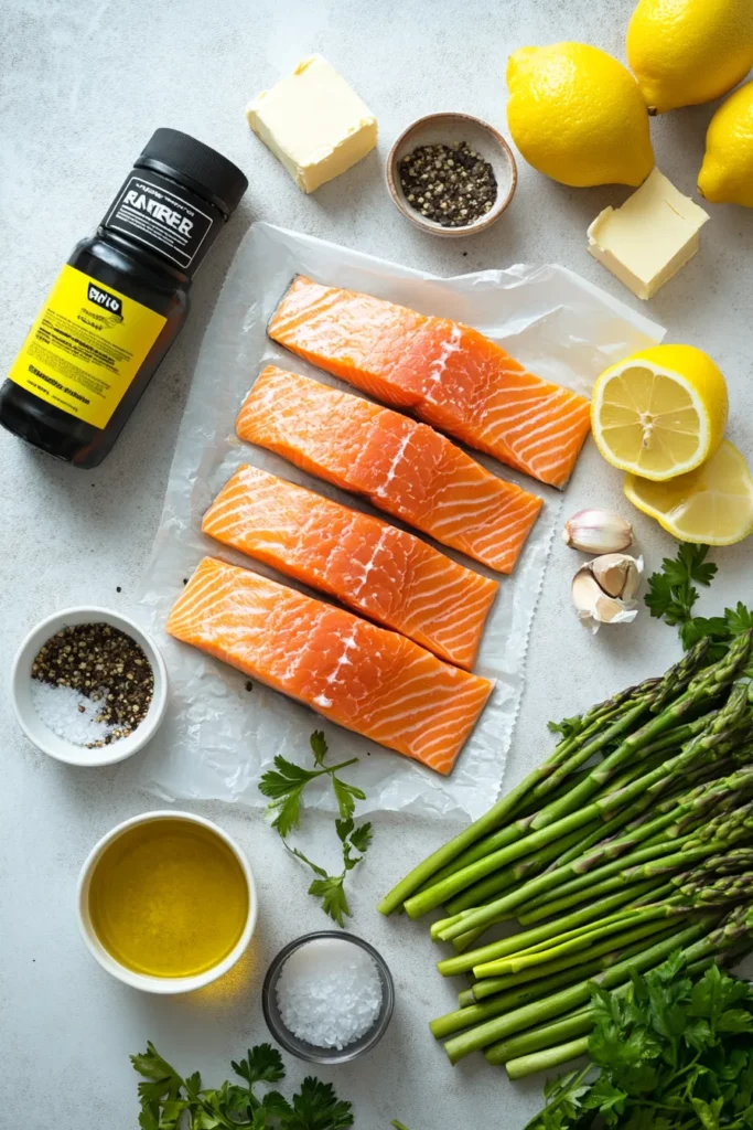 20-Minute Garlic Butter Salmon and Asparagus