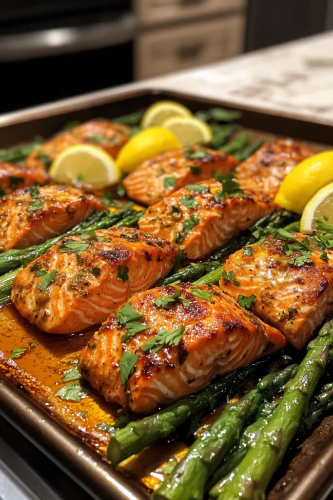 20-Minute Garlic Butter Salmon and Asparagus