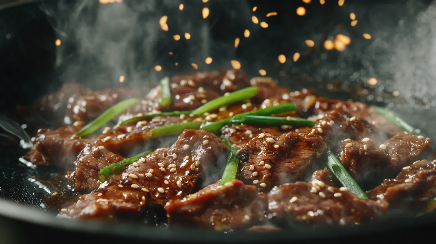 Beef With Garlic Sauce