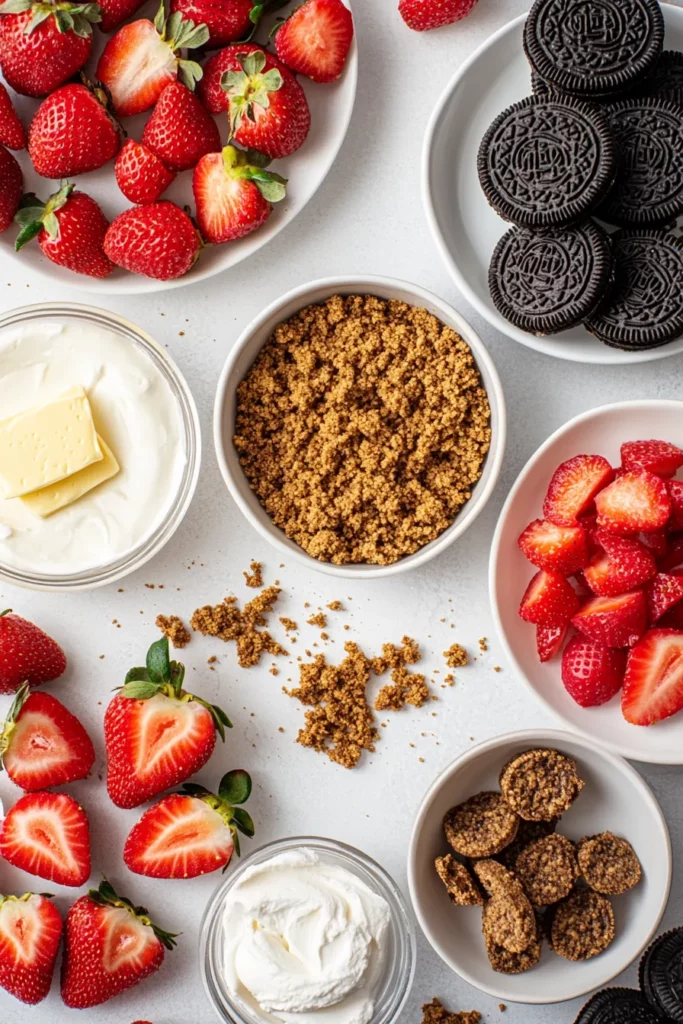 Berrylicious Strawberry Crunch Cheese Cake