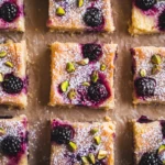 Blackberry Pistachio Dream Bars