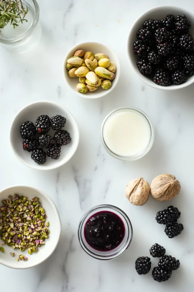 Blackberry Pistachio Dream Bars