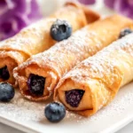 Blueberry Cream Cheese Egg Rolls