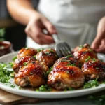 Brown Sugar Dijon Chicken Thighs