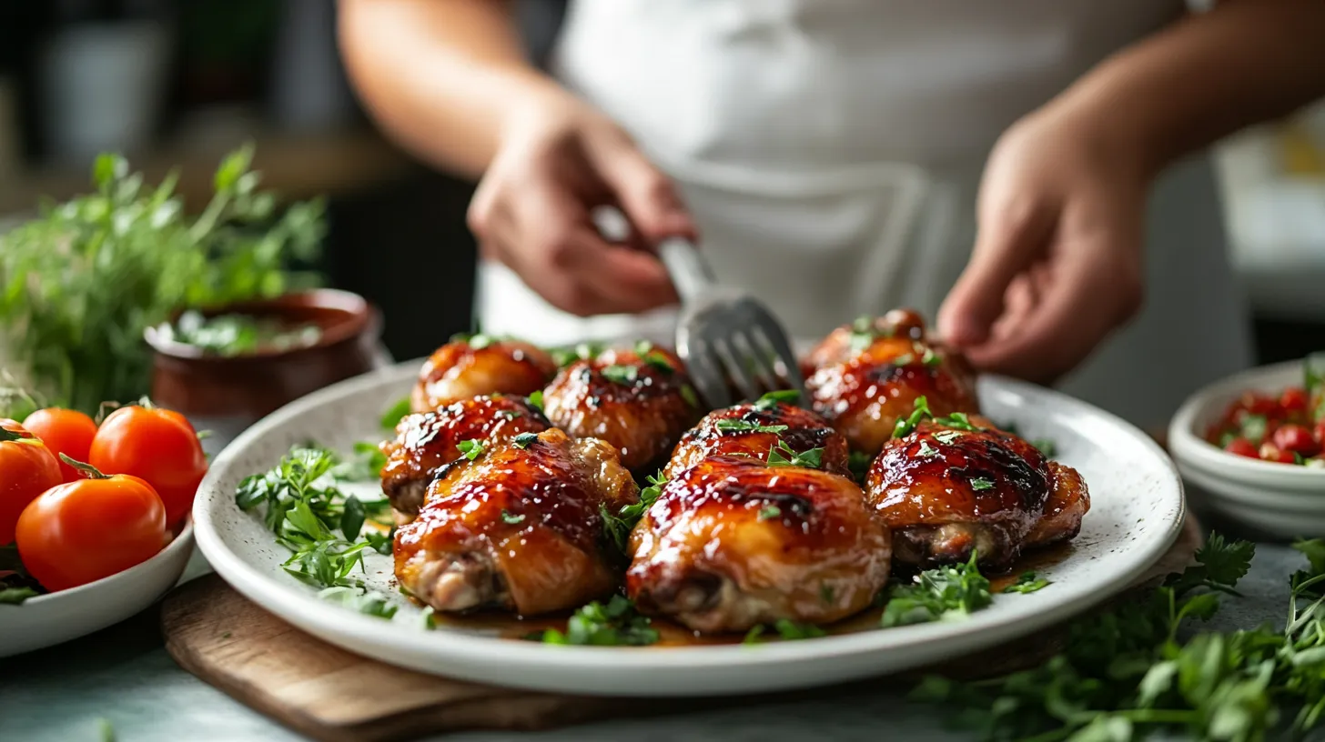 Brown Sugar Dijon Chicken Thighs