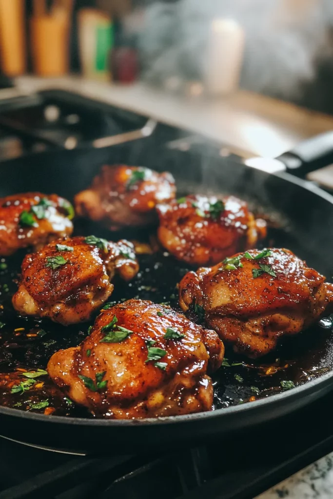 Brown Sugar Dijon Chicken Thighs