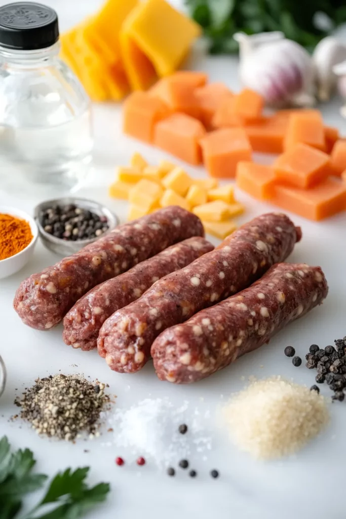 Cheddar and Habanero Venison Snack Sticks