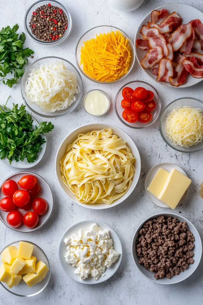 Cheeseburger Alfredo