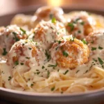Chicken Meatball Alfredo