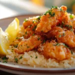 Chicken Scampi with Garlic Parmesan Rice