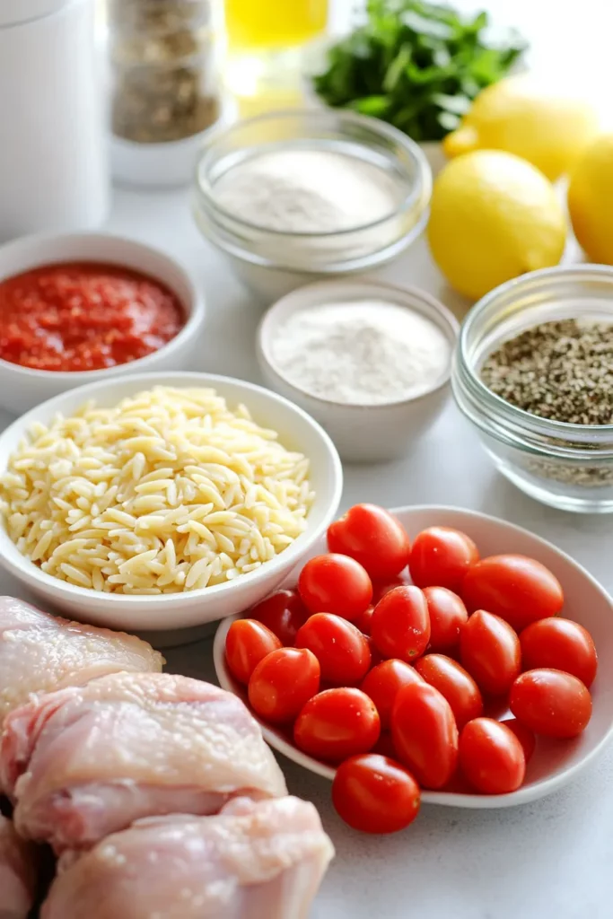 Chicken Thighs And Orzo