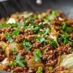 Chinese Ground Beef and Cabbage Stir-Fry