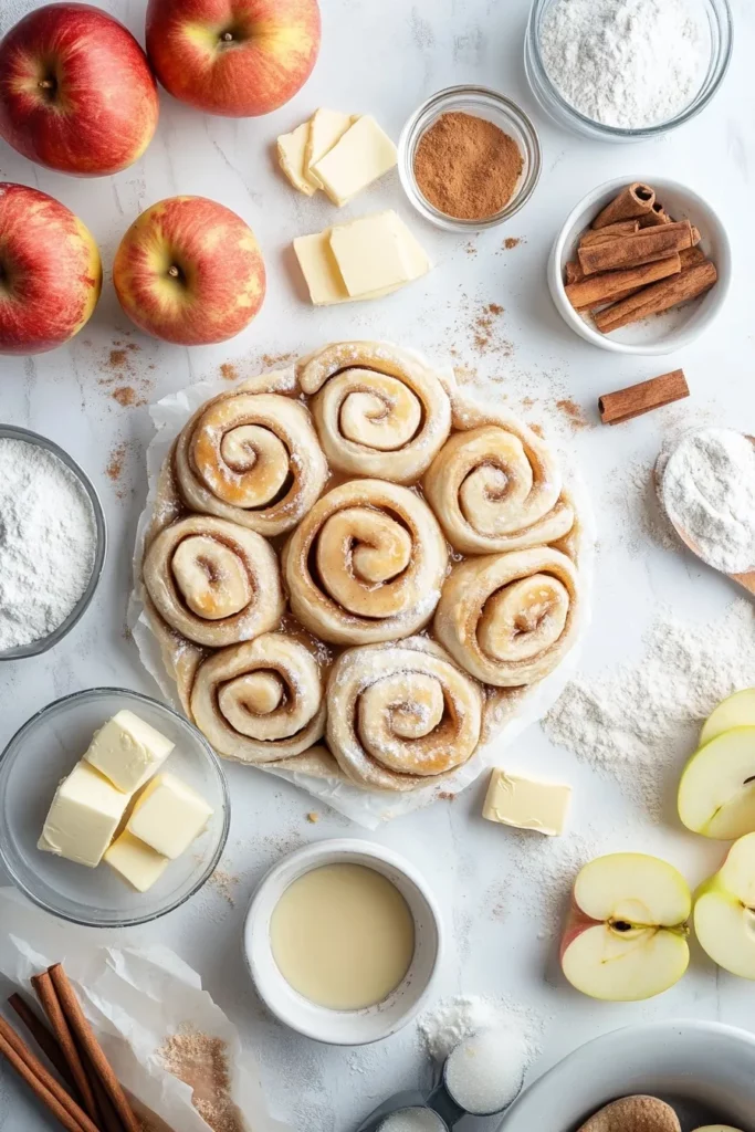 Cinnamon Roll Apple Pie