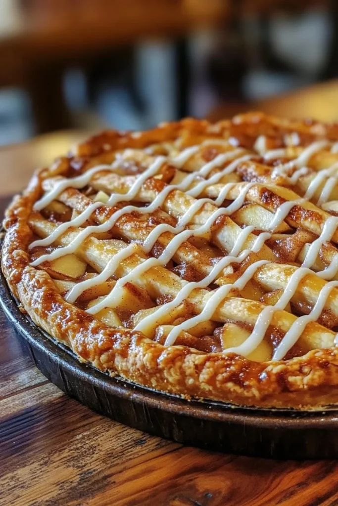 Cinnamon Roll Apple Pie