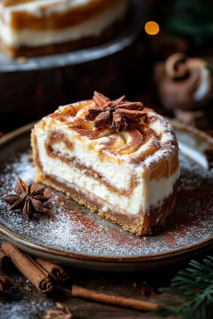 Cinnamon Roll Cheesecake​