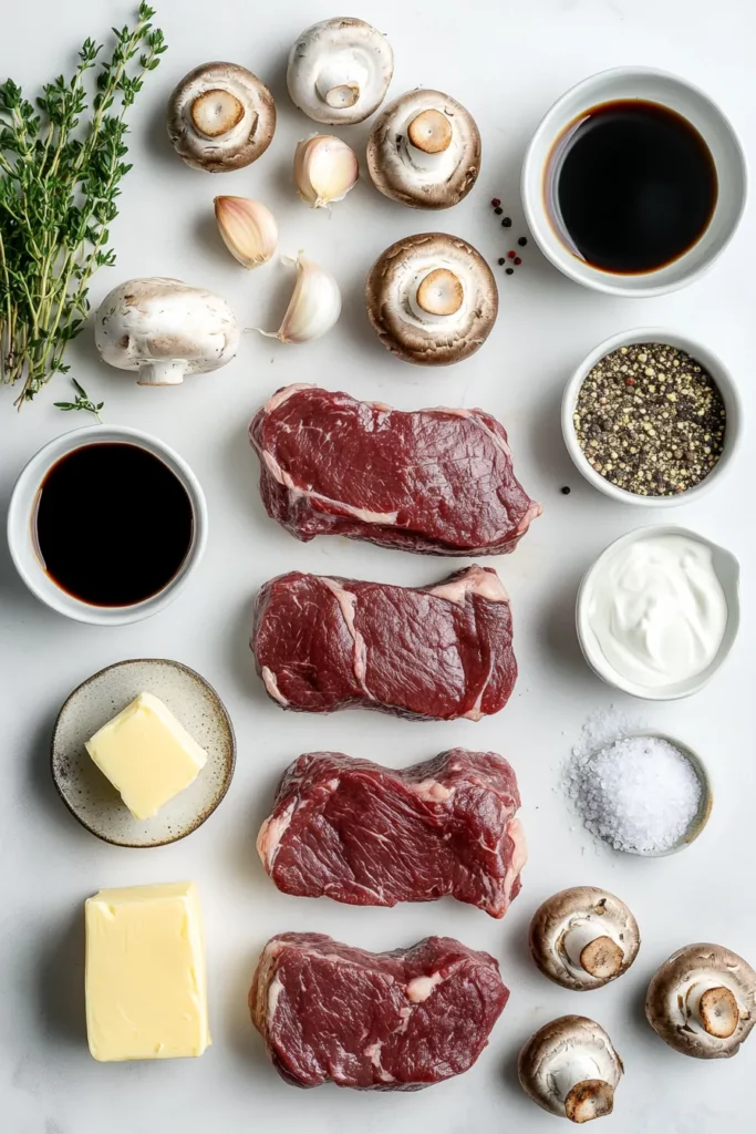 Creamy Garlic Parmesan Roasted Venison with Sautéed Portobello Medley