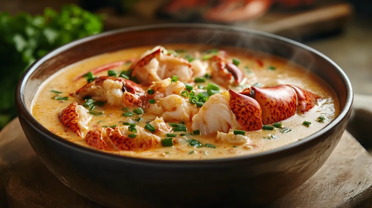 Creamy Lobster and Crab Bisque