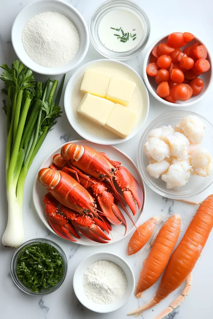 Creamy Lobster and Crab Bisque