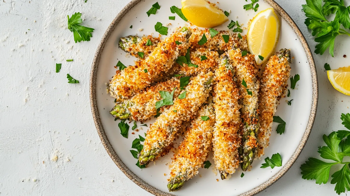 Crispy Asparagus Asiago Spears