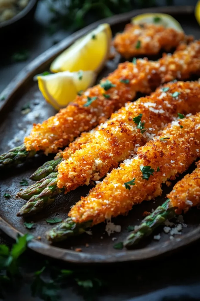 Crispy Asparagus Asiago Spears