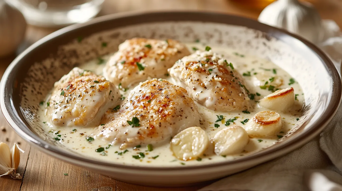 Crock Pot Garlic Parmesan Chicken