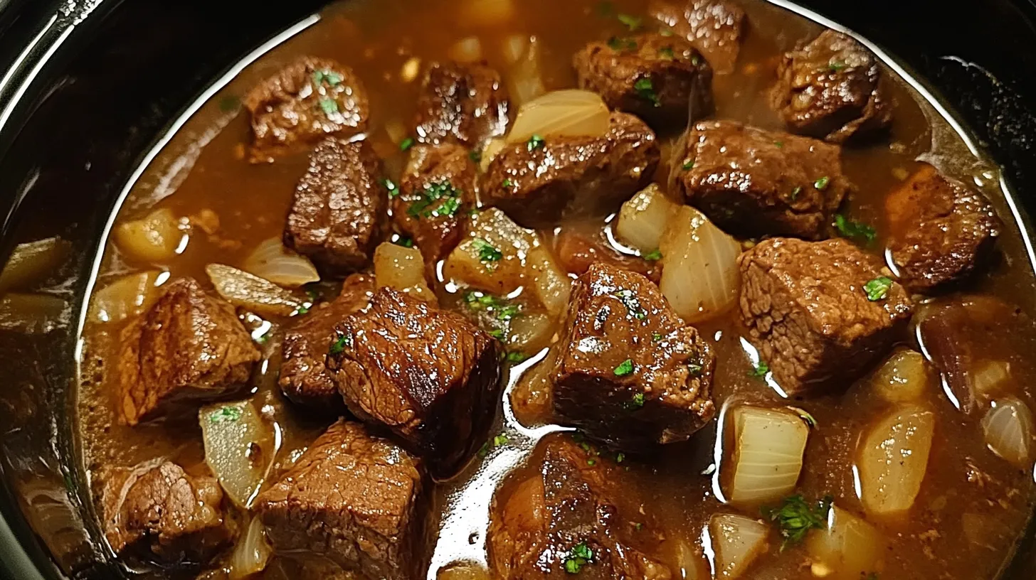 Crockpot Beef Bites and Gravy