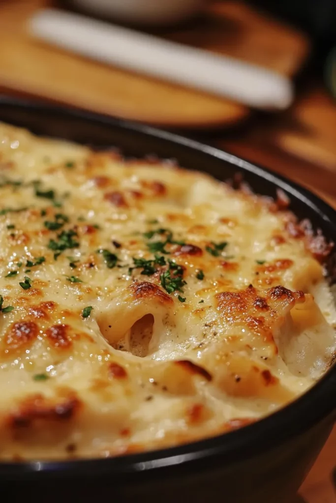 Crockpot Garlic Parmesan Chicken Pasta