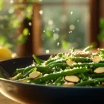 Garlic Butter Sautéed Green Beans And Mushrooms