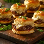 Garlic Parmesan Cheeseburger Bombs