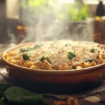 Garlic Parmesan Chicken Pasta Bake