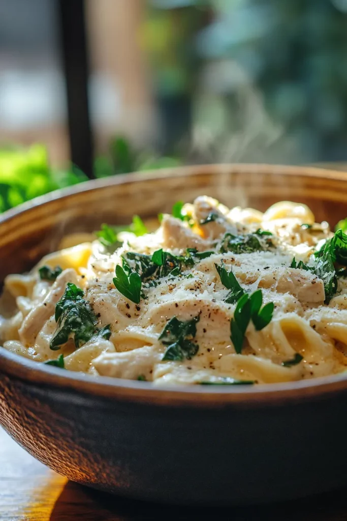 Garlic Parmesan Chicken Pasta