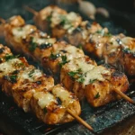 Garlic Parmesan Chicken Skewers