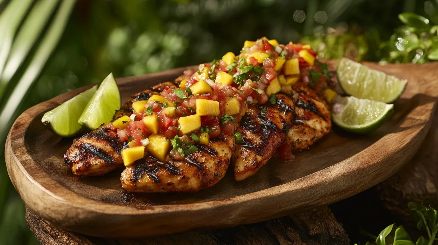 Grilled Mango Lime Chicken