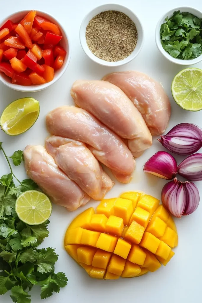 Grilled Mango Lime Chicken
