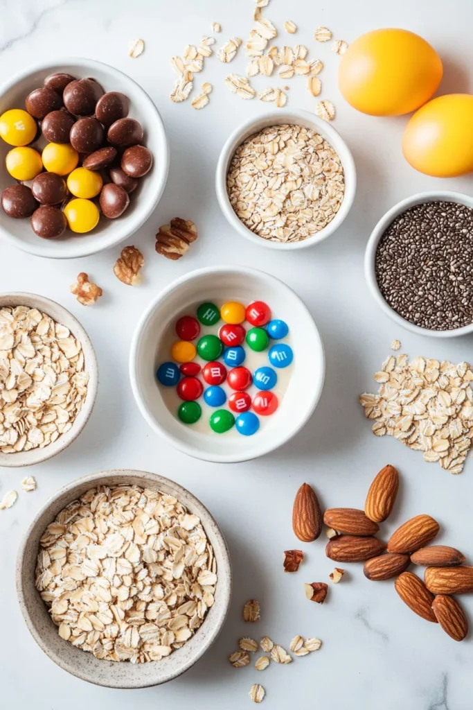 Guilt-Free M&M Oatmeal Breakfast Cookies