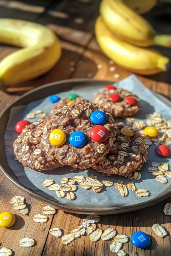 Guilt-Free M&M Oatmeal Breakfast Cookies