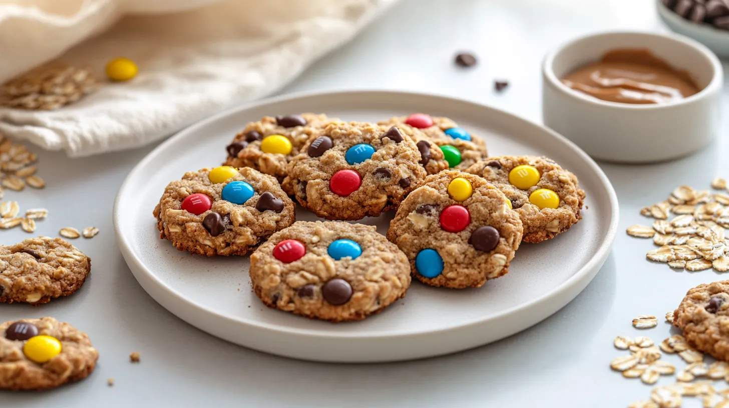 Healthy M&M Breakfast Cookies