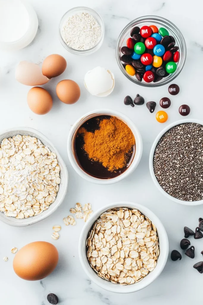 Healthy M&M Breakfast Cookies