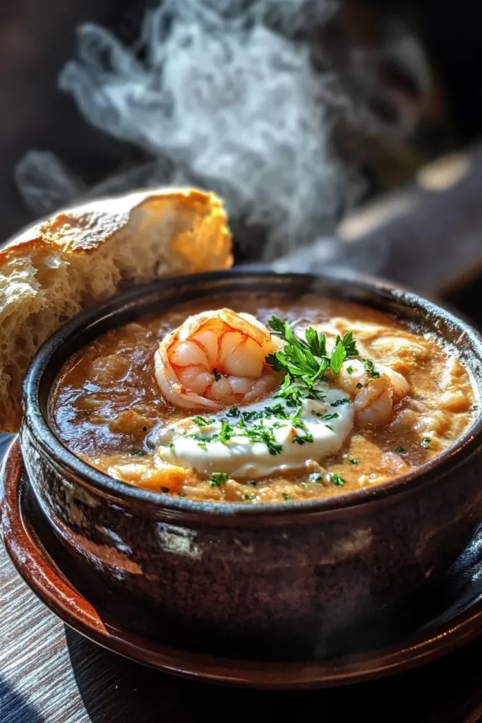 Homemade Crab and Shrimp Seafood Bisque