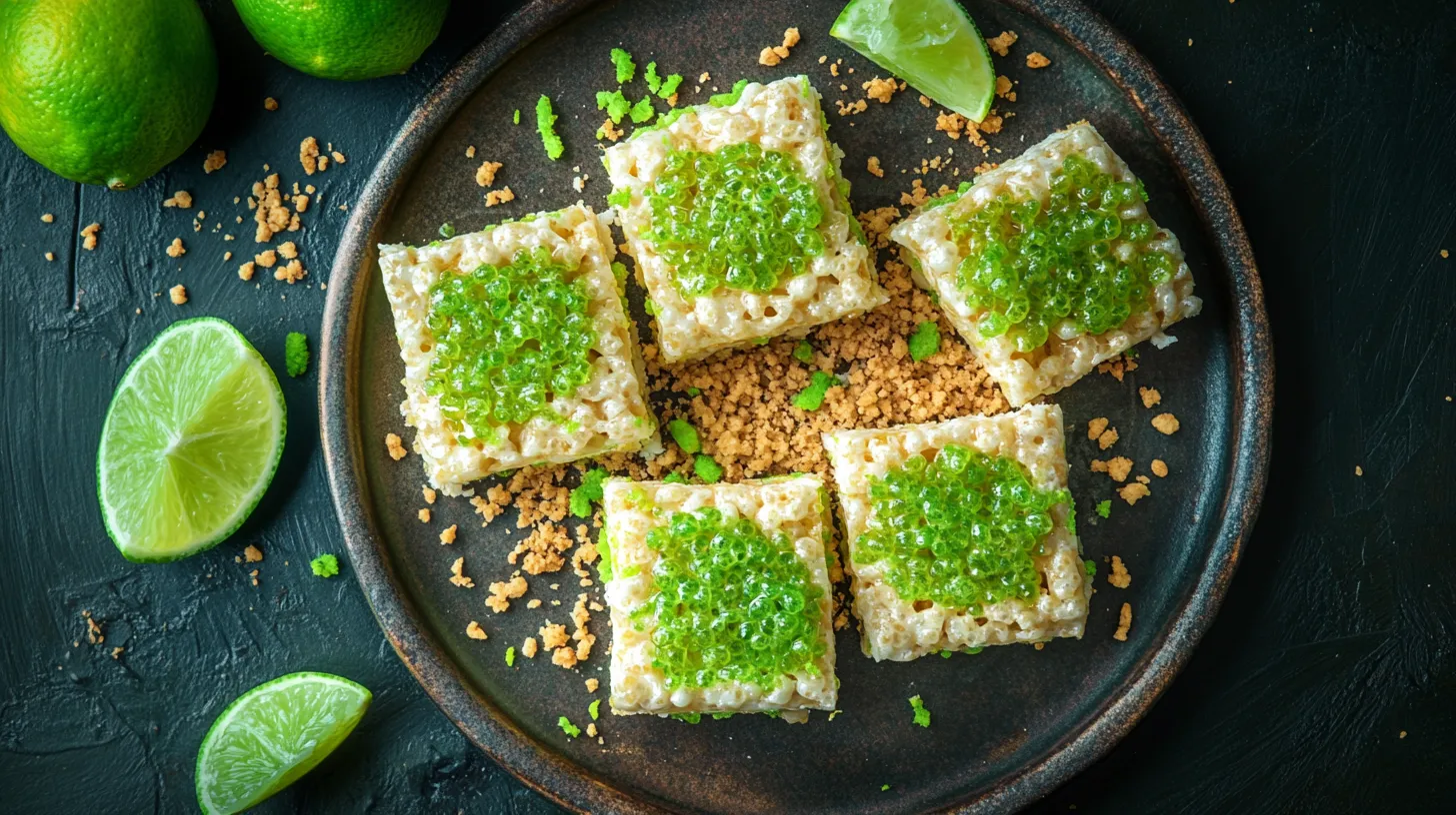Key Lime Pie Rice Krispie Treats