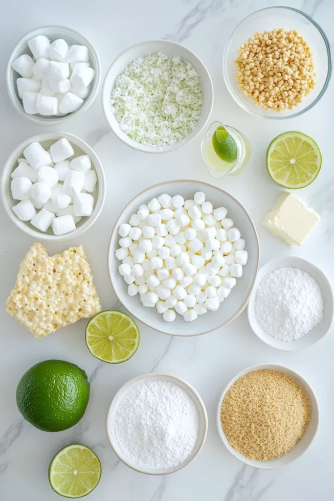 Key Lime Pie Rice Krispie Treats