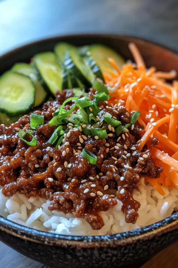 Korean Ground Beef Bowl