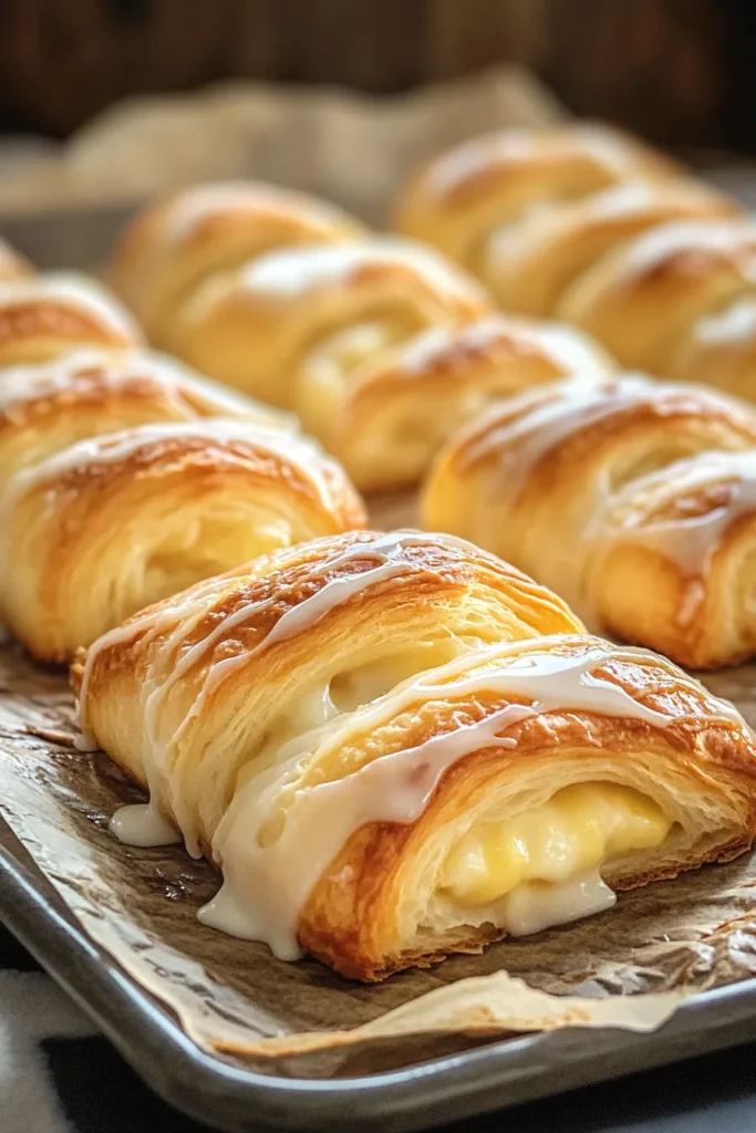 Lemon Cream Cheese Crescent Rolls
