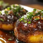 Glazed Mustard Venison Doughnuts