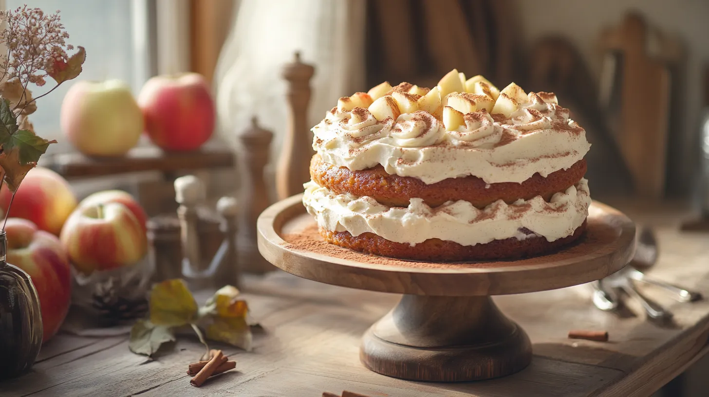 Old-Fashioned Amish Applesauce Spice Cake with Cream Cheese Frosting