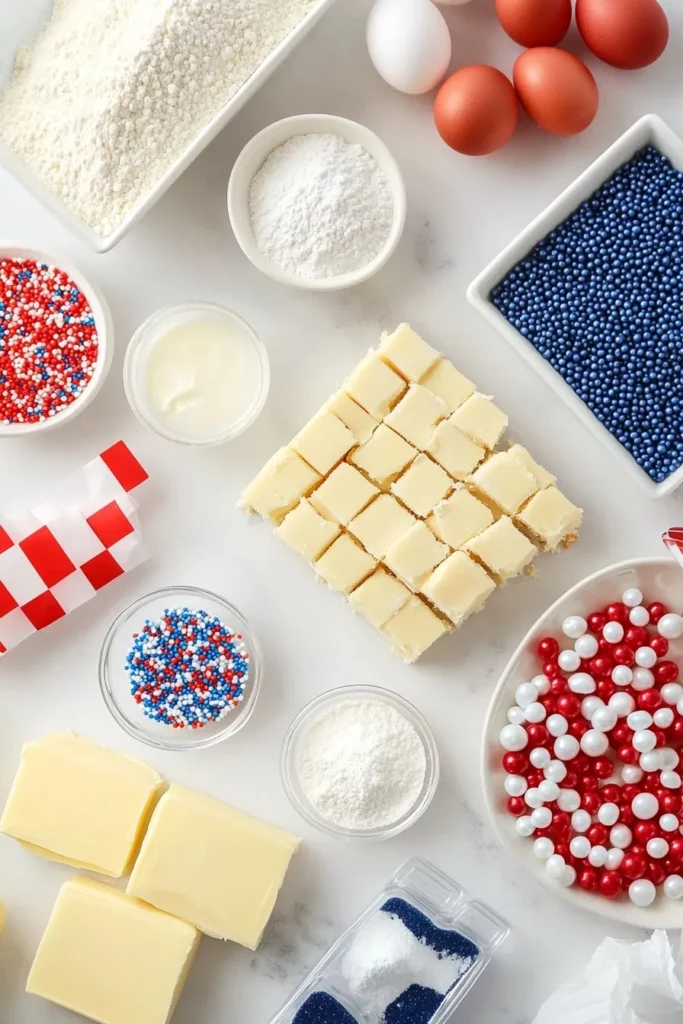 Patriotic Sugar Cookie Bars