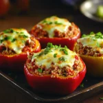 Quinoa and Ground Turkey Stuffed Peppers