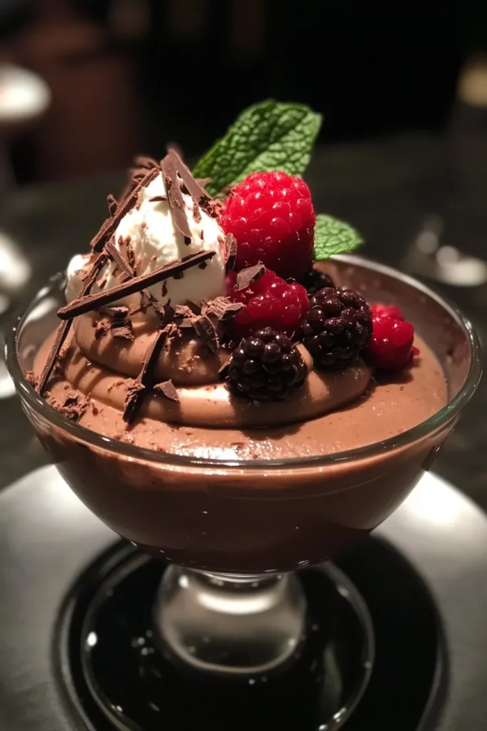 Rich and Silky Vegan Chocolate Mousse with Coconut Cream