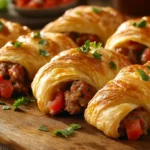Rotel Sausage and Cream Cheese Crescents