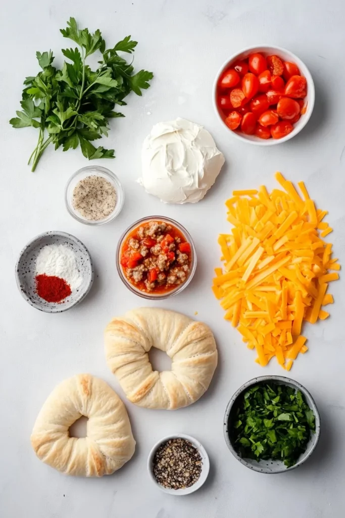 Rotel Sausage and Cream Cheese Crescents